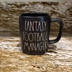 Black Rae Dunn “Fantasy Football Manager” Mug. (New)